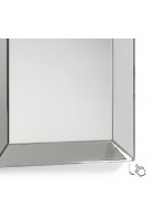 LENA Espejo de pared con marco de cristal biselado de 60x90 cm en cristal biselado para hogar o contract