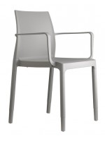 CHLOE' TREND in technopolymer armchair in different colours for Garden House stackable restaurants meeting