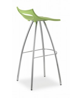 DIABLITO stool steel structure chromed fixed 80 h in various colors for kitchen and bar pub restaurant