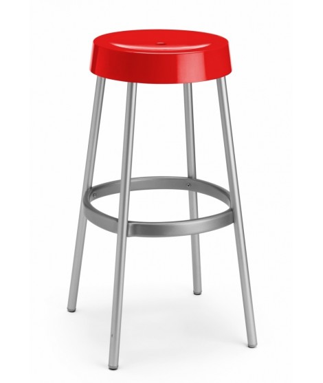 GIM technopolymer seat stool aluminium legs fixed in various colors for kitchen garden bar
