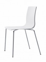 ALICE CHAIR chrome-plaqué technopolymer cadre choix couleur chaise pour cuisine bureau salle de réunion