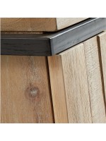 EVO soporte de la puerta y cajón de madera de acacia sólida abierta