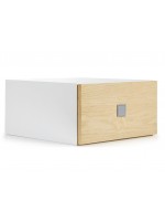 External white lacquered drawer frontal BENCH module countertop in ash