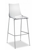 ZEBRA Fixed height 80 cm steel shock stool in different colours