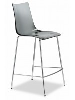 ZEBRA fixed 65 cm height steel stool antishock in various colors