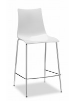 ZEBRA fixed 65 cm height steel stool antishock in various colors