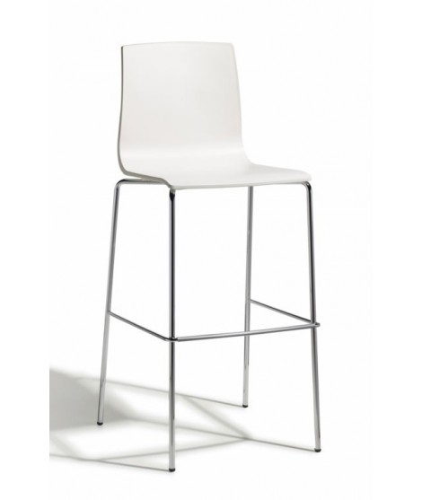 ALICE fixed height 80 cm steel stackable stool in different colours