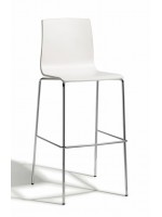 ALICE fixed height 80 cm steel stackable stool in different colours