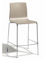 ALICE fester Höhe 65 cm Rahmen in verchromt stapelbare Hocker in verschiedenen Farben