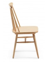 MALLORCA chaise en bois naturel ou gris ou noir et blanc avec un style campagnard rustique