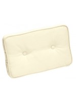 ECRU 40x24 en tissu rectangulaire pour coussin de dos pour usage extérieur