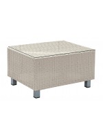 Synthetic weave wicker outdoor coffee table in DALLAS-gardens and terraces