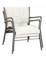 POLO fauteuil empilable pour résidence de terrasses de jardin extérieur