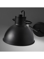 CLEO wall lamp in black or white metal