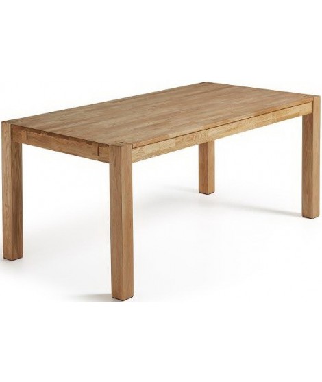 NORMAL 140 or 180 cm extendable natural oak rectangular table