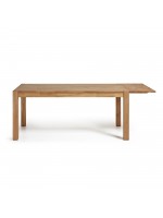 NATURAL 120x75 ausziehbarer 200 cm in Eiche natur rechteckiger Tisch
