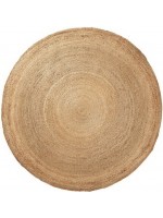 ASTRO choice measurement in natural burlap round rug living design