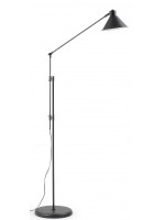 TRAIV black metal floor lamp