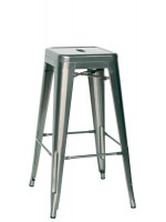 TIMAX industrial style stool h76 in painted sheet metal transparent, industrial 30 years home, kitchen