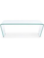 ASIA 120x60 in tempered glass folded transparent coffee table