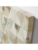 120 x 90 FEST Drucken auf Leinwand geometrische Muster mit goldener patina