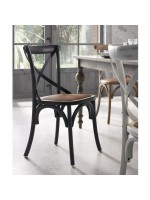 Opción de color de SALINA en madera de olmo con asiento en la silla de la rota natural