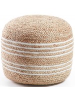 MAGDA in jute diam 45 round Ottoman