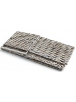 JAGO lot de 2 paniers 35x25x28h de rangement en osier pour tiroir