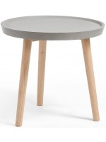 DIAM wooden coffee table and polycemento top