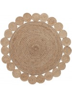 FLORAL in juta 150x150 tappeto living design
