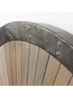 Nelken Diam 102 mit Holzrahmen und Metall Rahmen Runde Spiegel