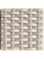 2 doors wardrobe white synthetic weave wicker-100x80h for outdoor