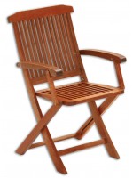 FILICUDI P pliante résidence terrasses extérieures de jardin en bois en bois chaise de Carver