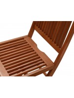 FAVIGNANA P Keruing Holz Sessel mit Armlehnen für Outdoor-Gärten und Terrassen Hotel und residence