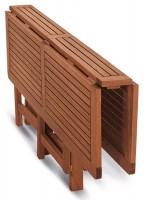 PANTELLERIA table console 150x80 pliable en bois keruing