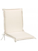 PRINCIPE for low armchair cushion 46x92 in fabric with ruffles for outdoor use
