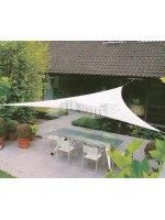 FLY ecru or dove gray or green sail shade 4x4x4 mt or 5x5x5 mt triangular in fabric for outdoor