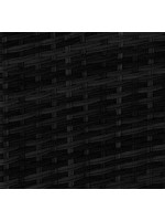 CONFECT asientos esquina seccional negro o marrón oscuro en rattan para exteriores jardín y terrazas