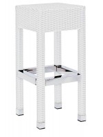 ENNA high stool in polyethylene repair material for outdoor garden hotel chalet bar restaurants