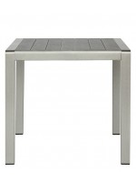 EXPENSIVE satin aluminium table 180x90 for garden terraces hotel bed and breakfast residence chalet bar restaurants