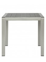 EXPENSIVE Table 180x90 en aluminium brossé pour les restaurants terrasses de jardin appartement bar de l'hôtel