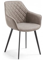 AXET sillón gris paloma o gris o verde en gamuza sintética y estructura de metal design living house studio contract