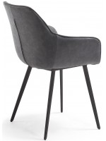 AXET fauteuil gris tourterelle ou gris ou vert en suédine et structure métal design living house studio contract