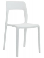 BOING choice color Stackable chair in polypropylene for frozen yogurt bar outside hotel restaurants