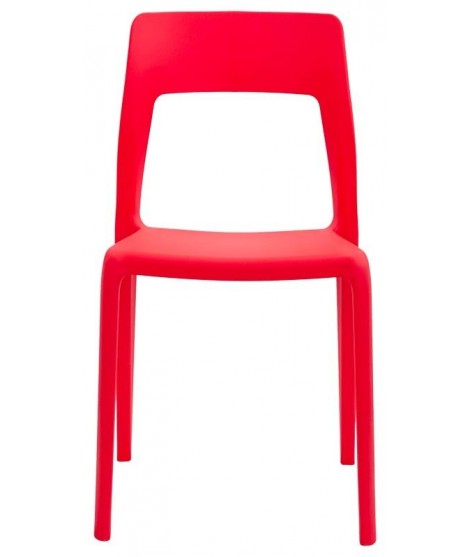 BOING choice color Stackable chair in polypropylene for frozen yogurt bar outside hotel restaurants