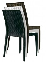 MALIA scelta colore sedia impilabile in polipropilene per bar hotel chalet ristoranti gelaterie esterno