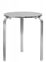 LEBA Table choice round stainless steel round table and aluminum base for bar restaurants