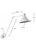 TRAIV APP black or white metal Wall lamp