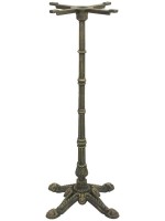 EDVARD Base 108 cm de hierro fundido pintado de bronce para la mesa para heladerías restaurantes locales