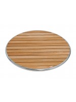 DISCO étage supérieur en bois et une planche en aluminium ronde dans différentes tailles pour table de bar